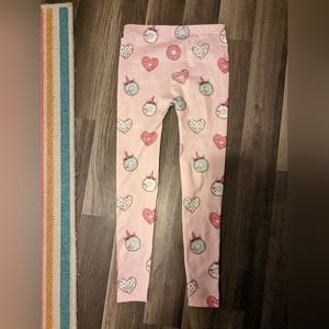 Pink unicorn donut leggings sz s/m